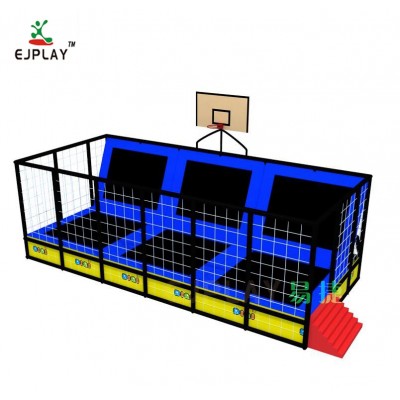 Hot Sell Cheap Blue Big Trampolines Big Kids Trampoline