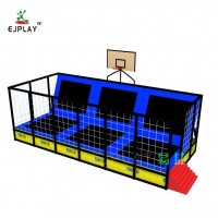 Hot Sell Cheap Blue Big Trampolines Big Kids Trampoline